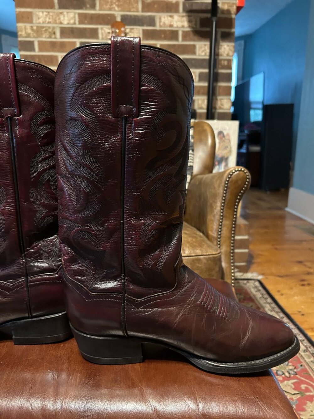 Dan Post Black Cherry 'The Milwaukee' 8.5 D - Picture 3 of 10